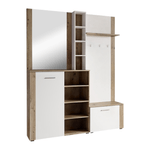 Casa si Gradina - Mobilier - Dulapuri si sifoniere - Dulapuri - Set pentru anticamera, alb/stejar artisan, FANDU - Infinity.ro