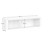 Casa si Gradina - Mobilier - Biblioteci si rafturi - Etajere - Raft suspendat 160, alb lucios, LINDY - Infinity.ro