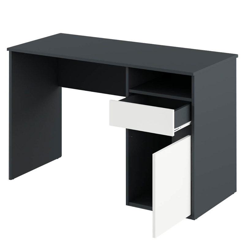 Casa si Gradina - Mobilier - Mese si birouri - Birouri - Masa pentru calculator, grafit/alb, BILI NEW - Infinity.ro