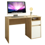 Casa si Gradina - Mobilier - Mese si birouri - Birouri - Masa pentru calculator, stejar sonoma/alb, BILI NEW - Infinity.ro