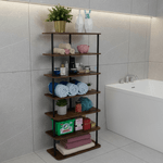 Casa si Gradina - Mobilier - Biblioteci si rafturi - Etajere - Raft multifunctional, negru/lemn rustic, ETUDA TIP 2 - Infinity.ro