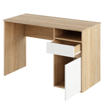Casa si Gradina - Mobilier - Mese si birouri - Birouri - Masa pentru calculator, stejar sonoma/alb, BILI NEW - Infinity.ro