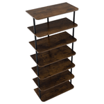 Casa si Gradina - Mobilier - Biblioteci si rafturi - Etajere - Raft multifunctional, negru/lemn rustic, ETUDA TIP 2 - Infinity.ro