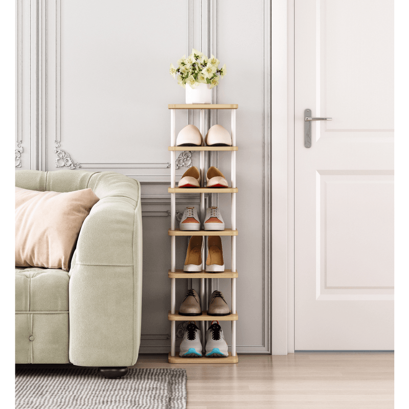 Casa si Gradina - Mobilier - Biblioteci si rafturi - Etajere - Raft multifunctional, alb/stejar deschis, ETUDA TIP 1 - Infinity.ro