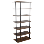 Casa si Gradina - Mobilier - Biblioteci si rafturi - Etajere - Raft multifunctional, negru/lemn rustic, ETUDA TIP 2 - Infinity.ro