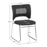 Casa si Gradina - Mobilier - Scaune si fotolii - Scaune - Scaun stivuibil, negru/crom, DELOS - Infinity.ro