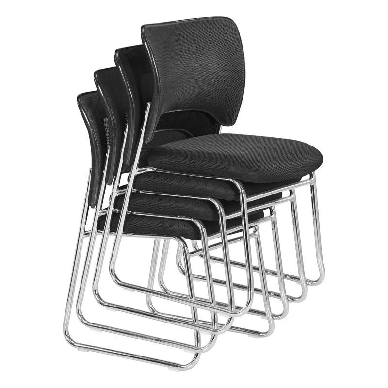Casa si Gradina - Mobilier - Scaune si fotolii - Scaune - Scaun stivuibil, negru/crom, DELOS - Infinity.ro