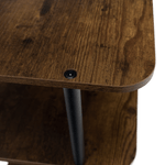 Casa si Gradina - Mobilier - Biblioteci si rafturi - Etajere - Raft multifunctional, negru/lemn rustic, ETUDA TIP 2 - Infinity.ro