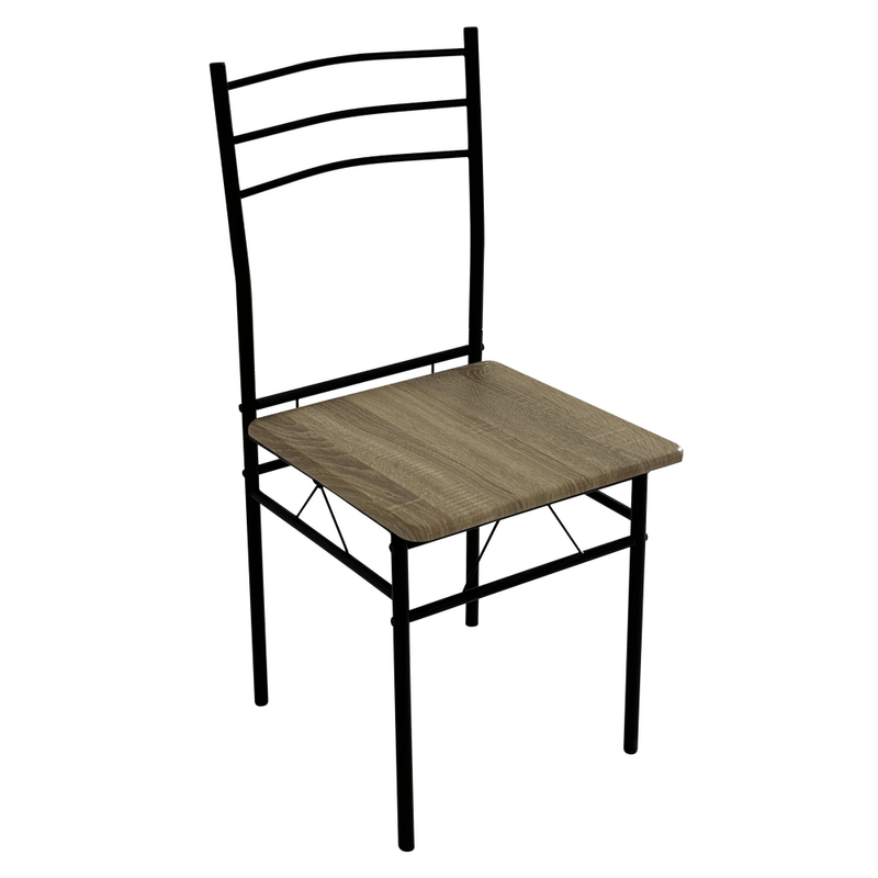 Casa si Gradina - Mobilier - Seturi de mobilier - Seturi mese si scaune - Set de sufragerie 1+4, stejar sonoma/negru, MAKO - Infinity.ro