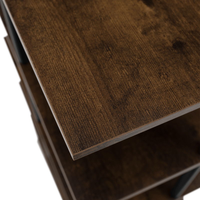 Casa si Gradina - Mobilier - Biblioteci si rafturi - Etajere - Raft multifunctional, negru/lemn rustic, ETUDA TIP 2 - Infinity.ro