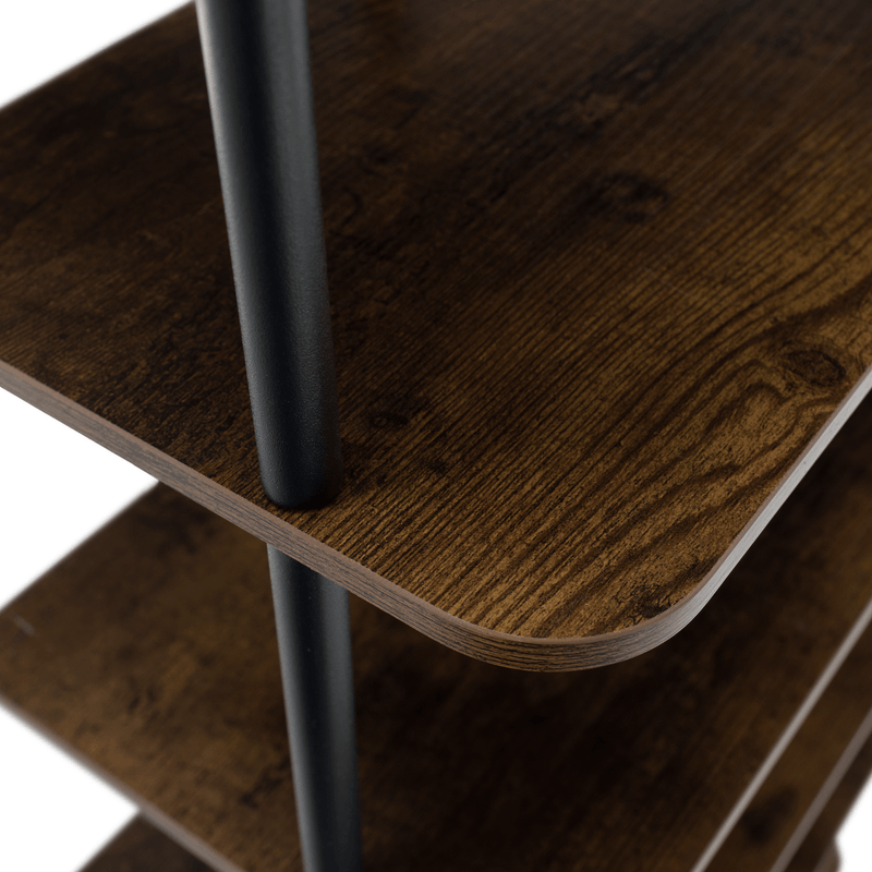 Casa si Gradina - Mobilier - Biblioteci si rafturi - Etajere - Raft multifunctional, negru/lemn rustic, ETUDA TIP 2 - Infinity.ro