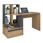 Casa si Gradina - Mobilier - Mese si birouri - Birouri - Masa PC, stejar artisan/grafit, NEREO 2 NEW - Infinity.ro