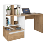 Casa si Gradina - Mobilier - Mese si birouri - Birouri - Masa PC, stejar artisan/alb, NEREO NEW - Infinity.ro