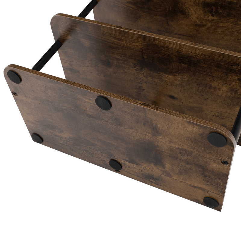 Casa si Gradina - Mobilier - Biblioteci si rafturi - Etajere - Raft multifunctional, negru/lemn rustic, ETUDA TIP 2 - Infinity.ro