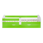 Casa si Gradina - Mobilier - Paturi si accesorii - Paturi - Pat cu somiera si spatiu de depozitare 80x160, alb/verde, COCOLINO - Infinity.ro