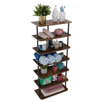 Casa si Gradina - Mobilier - Biblioteci si rafturi - Etajere - Raft multifunctional, negru/lemn rustic, ETUDA TIP 2 - Infinity.ro