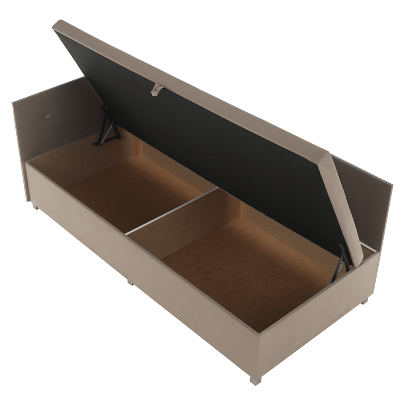 Casa si Gradina - Mobilier - Mobilier copii - Patuturi copii - Canapea extensibila cu spatiu de depozitare, bej-gri, AURIA UNI - Infinity.ro
