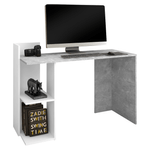 Casa si Gradina - Mobilier - Mese si birouri - Birouri - Masa PC, beton/alb, ANDREO NEW - Infinity.ro
