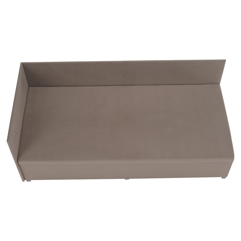 Casa si Gradina - Mobilier - Mobilier copii - Patuturi copii - Canapea extensibila cu spatiu de depozitare, bej-gri, AURIA UNI - Infinity.ro