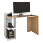Casa si Gradina - Mobilier - Mese si birouri - Birouri - Masa PC, stejar sonoma/alb, ZINO NEW - Infinity.ro