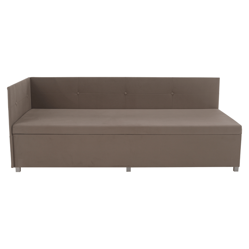 Casa si Gradina - Mobilier - Mobilier copii - Patuturi copii - Canapea extensibila cu spatiu de depozitare, bej-gri, AURIA UNI - Infinity.ro