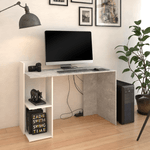 Casa si Gradina - Mobilier - Mese si birouri - Birouri - Masa PC, beton/alb, ANDREO NEW - Infinity.ro