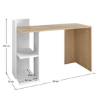 Casa si Gradina - Mobilier - Mese si birouri - Birouri - Masa PC, stejar sonoma/alb, ZINO NEW - Infinity.ro