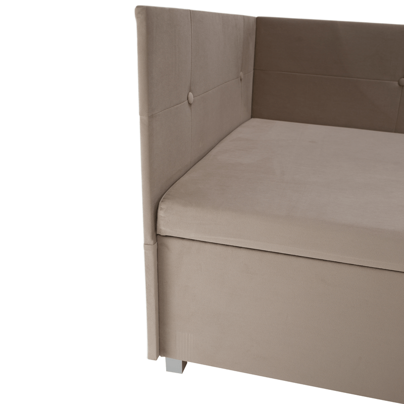 Casa si Gradina - Mobilier - Mobilier copii - Patuturi copii - Canapea extensibila cu spatiu de depozitare, bej-gri, AURIA UNI - Infinity.ro