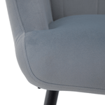 Casa si Gradina - Mobilier - Scaune si fotolii - Fotolii - Fotoliu cu suport pentru picioare, tesatura Velvet gri/negru, HABEN - Infinity.ro