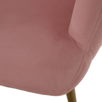 Casa si Gradina - Mobilier - Scaune si fotolii - Fotolii - Fotoliu cu suport pentru picioare, tesatura Velvet roz/stejar, HABEN - Infinity.ro