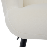 Casa si Gradina - Mobilier - Scaune si fotolii - Fotolii - Fotoliu cu suport pentru picioare, alb Velvet tesatura/negru, HABEN - Infinity.ro