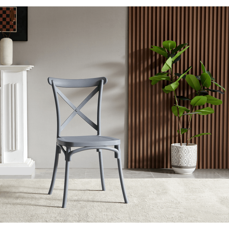 Casa si Gradina - Gradina si terasa - Mobilier exterior - Scaune si sezlonguri gradina - Scaun, pliabil, gri, SAVITA - Infinity.ro