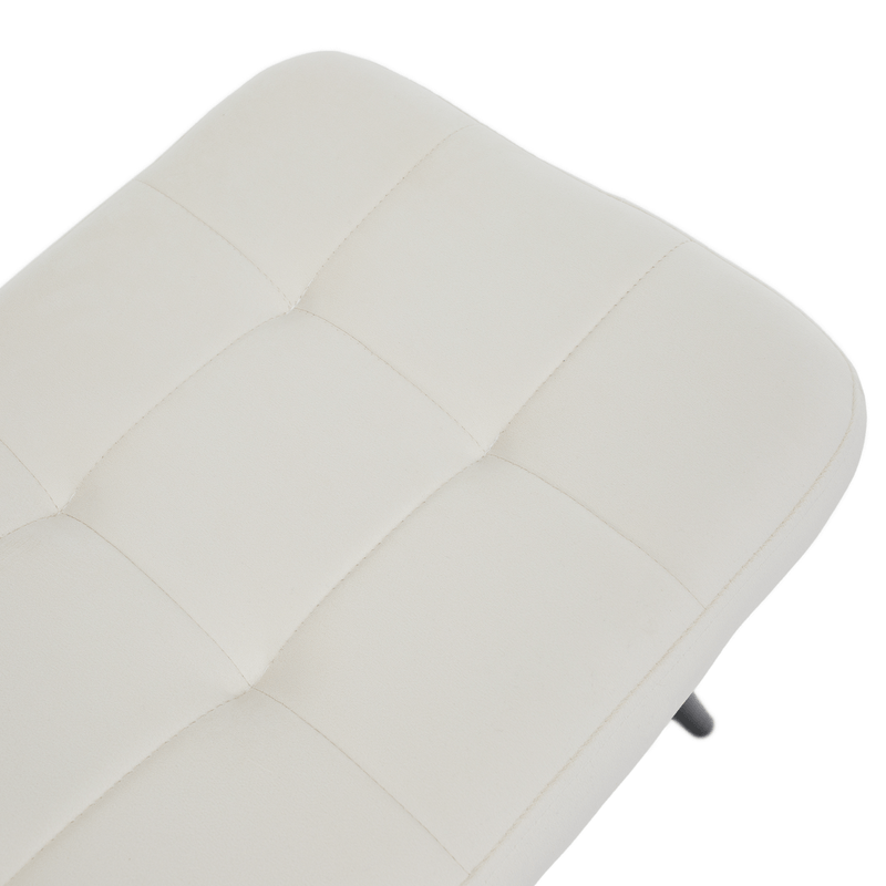 Casa si Gradina - Mobilier - Scaune si fotolii - Fotolii - Fotoliu cu suport pentru picioare, alb Velvet tesatura/negru, HABEN - Infinity.ro