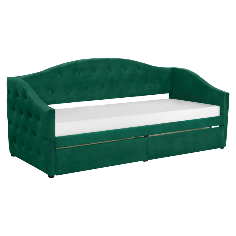 Casa si Gradina - Mobilier - Paturi si accesorii - Paturi - Pat cu spatiu de depozitare, 90x200, tesatura Velvet catifea, ZASKA - Infinity.ro