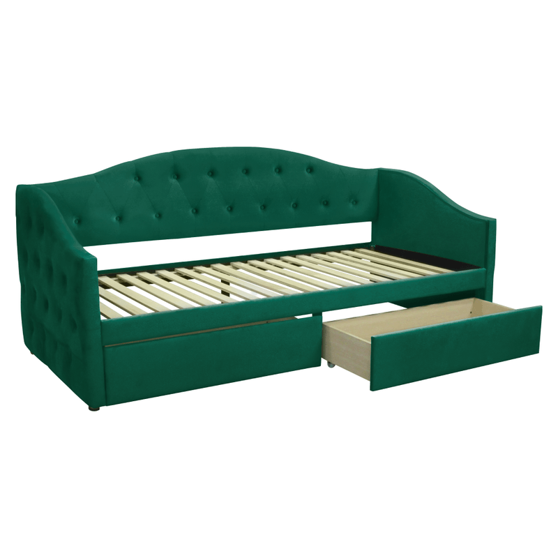Casa si Gradina - Mobilier - Paturi si accesorii - Paturi - Pat cu spatiu de depozitare, 90x200, tesatura Velvet catifea, ZASKA - Infinity.ro