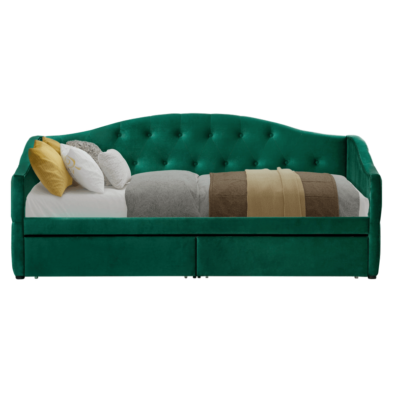 Casa si Gradina - Mobilier - Paturi si accesorii - Paturi - Pat cu spatiu de depozitare, 90x200, tesatura Velvet catifea, ZASKA - Infinity.ro