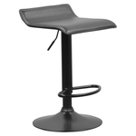 Casa si Gradina - Mobilier - Scaune si fotolii - Scaune - Scaun de bar, piele ecologica neagra, BAILI - Infinity.ro