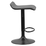 Casa si Gradina - Mobilier - Scaune si fotolii - Scaune - Scaun de bar, piele ecologica neagra, BAILI - Infinity.ro