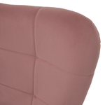 Casa si Gradina - Mobilier - Scaune si fotolii - Fotolii - Fotoliu cu suport pentru picioare, tesatura Velvet roz/stejar, HABEN - Infinity.ro