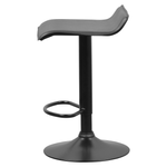 Casa si Gradina - Mobilier - Scaune si fotolii - Scaune - Scaun de bar, piele ecologica neagra, BAILI - Infinity.ro