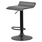 Casa si Gradina - Mobilier - Scaune si fotolii - Scaune - Scaun de bar, piele ecologica neagra, BAILI - Infinity.ro