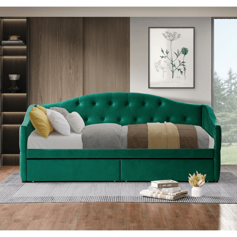 Casa si Gradina - Mobilier - Paturi si accesorii - Paturi - Pat cu spatiu de depozitare, 90x200, tesatura Velvet catifea, ZASKA - Infinity.ro