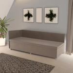 Casa si Gradina - Mobilier - Mobilier copii - Patuturi copii - Canapea extensibila cu spatiu de depozitare, bej-gri, AURIA UNI - Infinity.ro