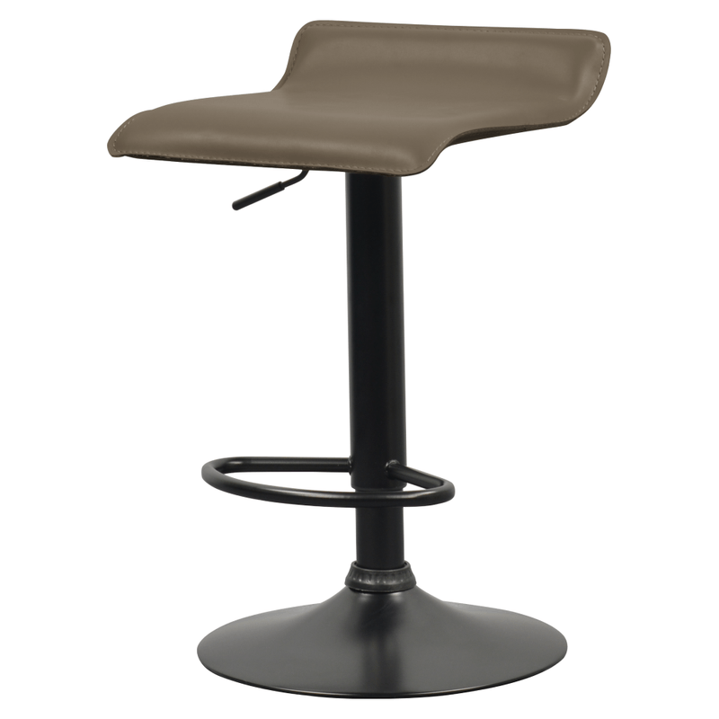 Casa si Gradina - Mobilier - Scaune si fotolii - Scaune - Scaun de bar, piele ecologica Taupe gri-maro, BAILI - Infinity.ro