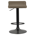 Casa si Gradina - Mobilier - Scaune si fotolii - Scaune - Scaun de bar, piele ecologica Taupe gri-maro, BAILI - Infinity.ro