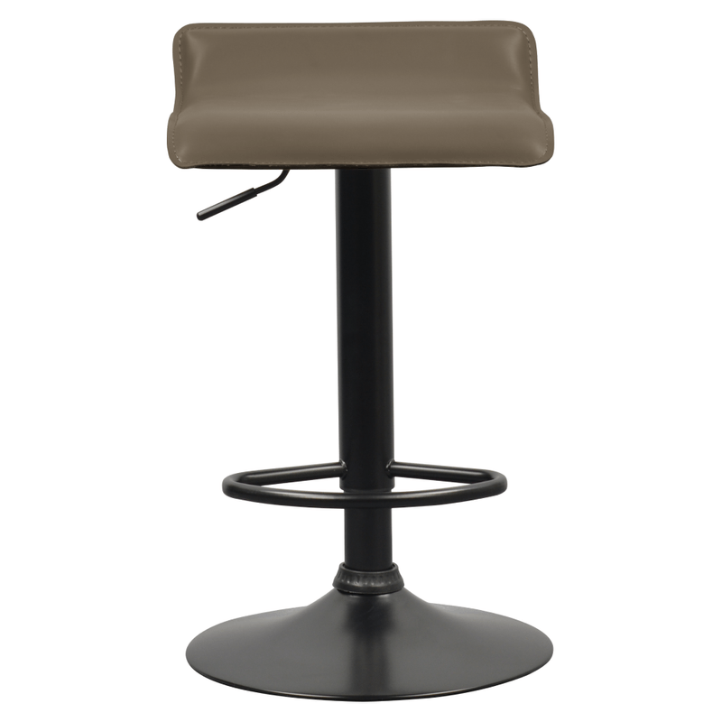 Casa si Gradina - Mobilier - Scaune si fotolii - Scaune - Scaun de bar, piele ecologica Taupe gri-maro, BAILI - Infinity.ro