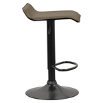 Casa si Gradina - Mobilier - Scaune si fotolii - Scaune - Scaun de bar, piele ecologica Taupe gri-maro, BAILI - Infinity.ro