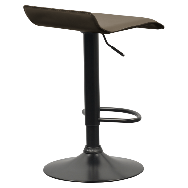 Casa si Gradina - Mobilier - Scaune si fotolii - Scaune - Scaun de bar, piele ecologica Taupe gri-maro, BAILI - Infinity.ro