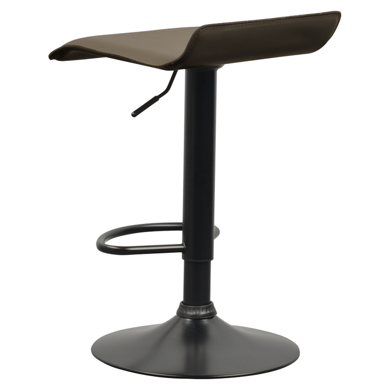 Casa si Gradina - Mobilier - Scaune si fotolii - Scaune - Scaun de bar, piele ecologica Taupe gri-maro, BAILI - Infinity.ro