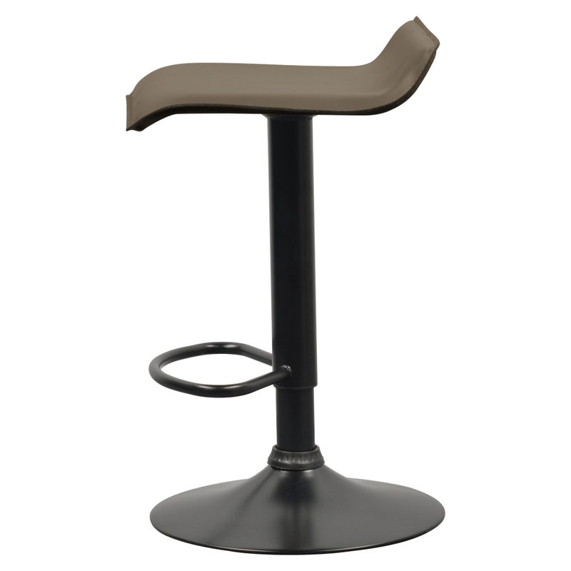 Casa si Gradina - Mobilier - Scaune si fotolii - Scaune - Scaun de bar, piele ecologica Taupe gri-maro, BAILI - Infinity.ro